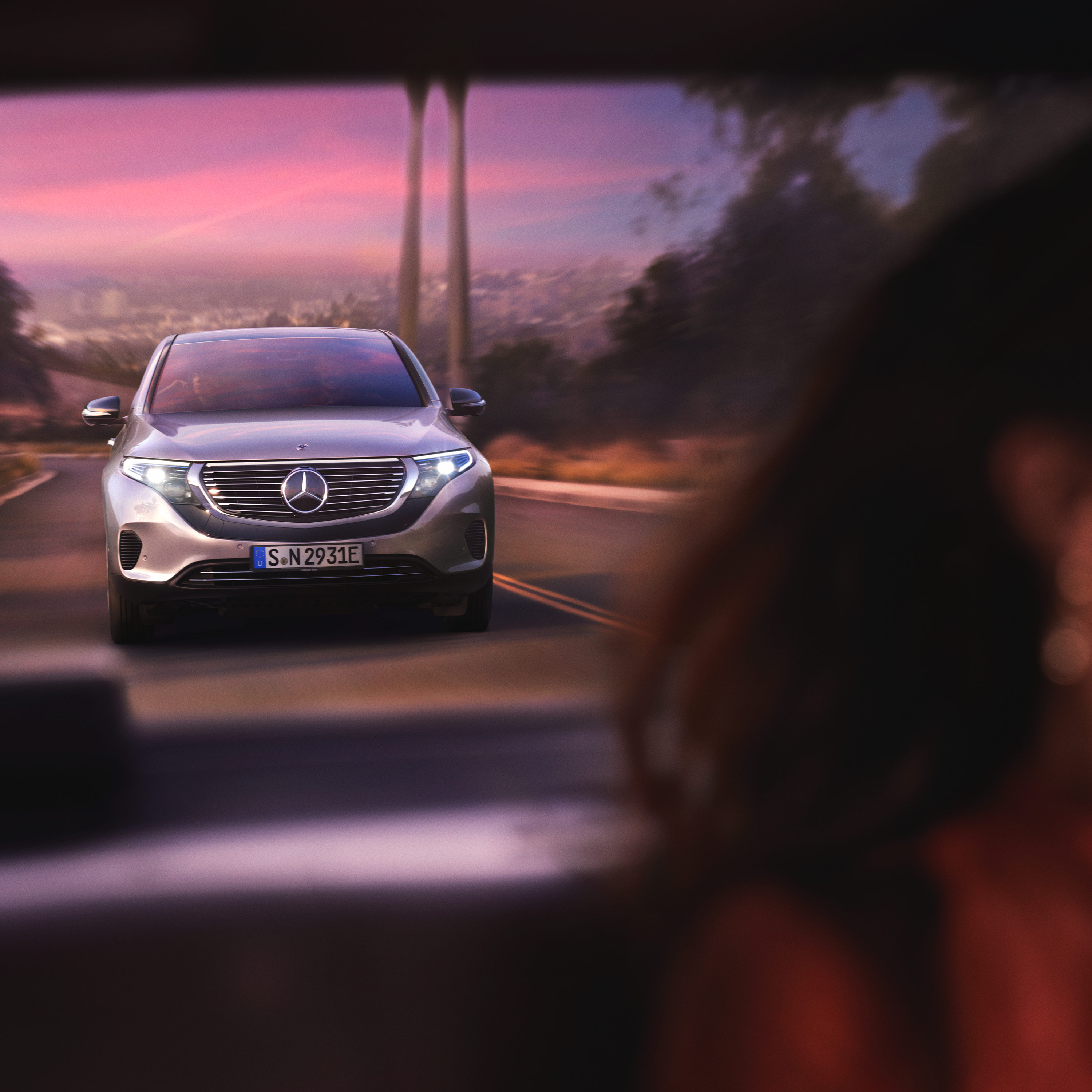 Digitales Leben - Postproduction, CGI, Retouching, Composing - Alex Rank, Mercedes Benz EQC, CGI, Postproduction