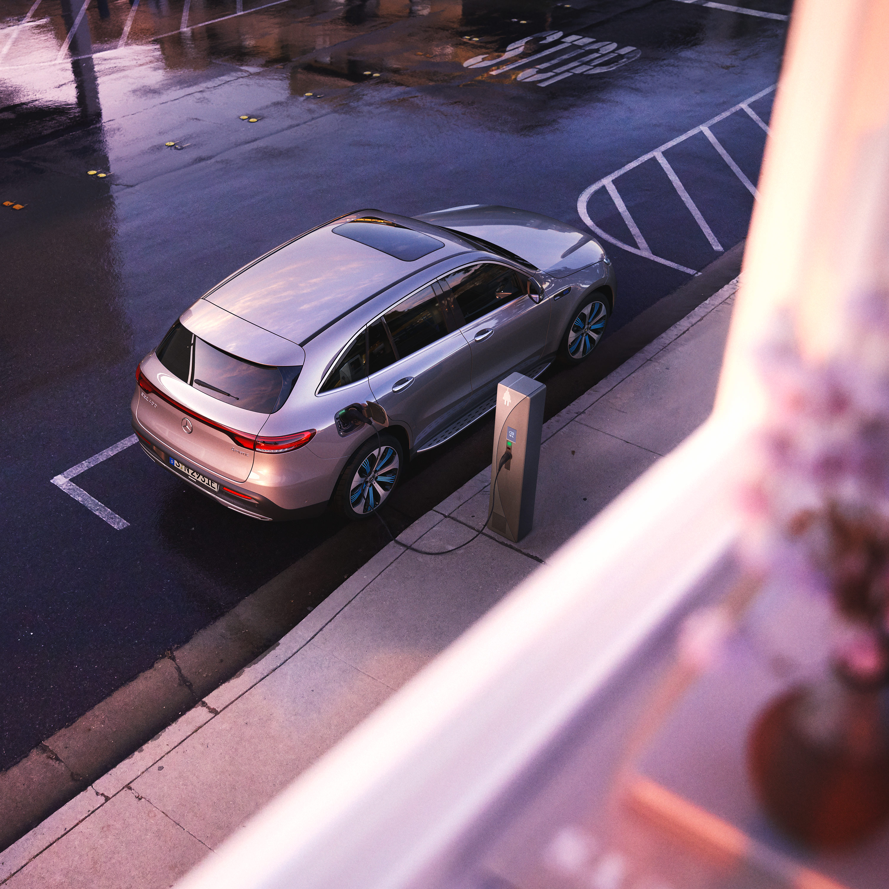 Digitales Leben - Postproduction, CGI, Retouching, Composing - Alex Rank, Mercedes Benz EQC, CGI, Postproduction