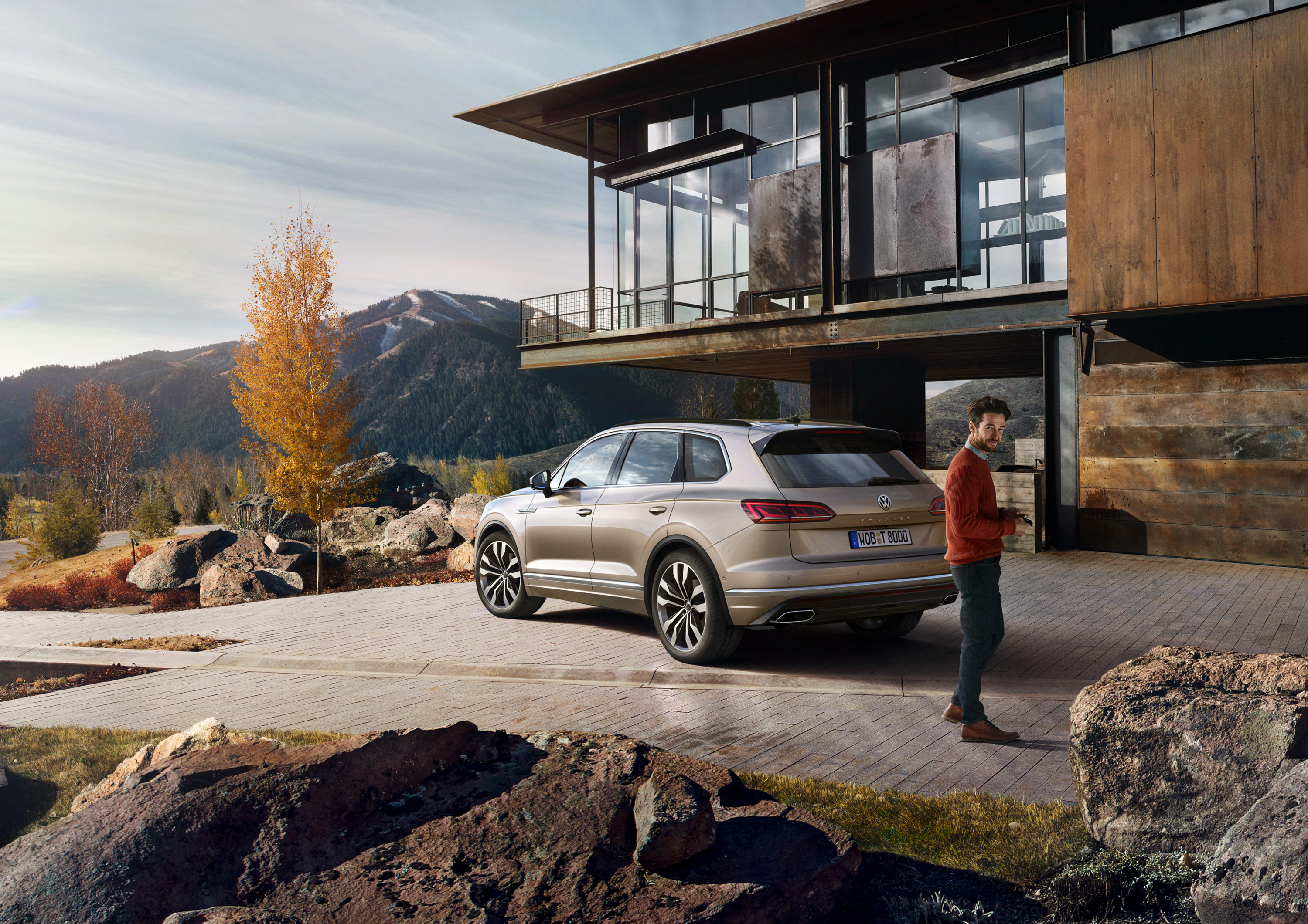 Digitales Leben - Postproduction, CGI, Retouching, Composing - Uwe Dütmmann VW Touareg, CGI, Postproduction